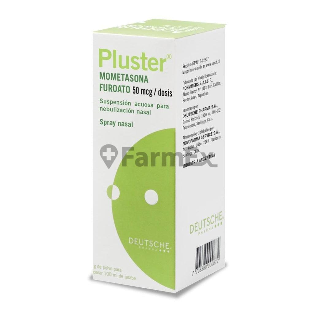 Pluster Suspensión nasal 50 mcg / dosis x 120 dosis susc-1 de 6 meses Farmex-Suscripciones-Persistente